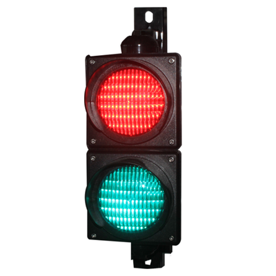 JUTAI JD112HF-C 100mm 적색 및 녹색 LED 신호등 (주차 차단기 및 출입 통제용 IP65 보호 기능 포함)